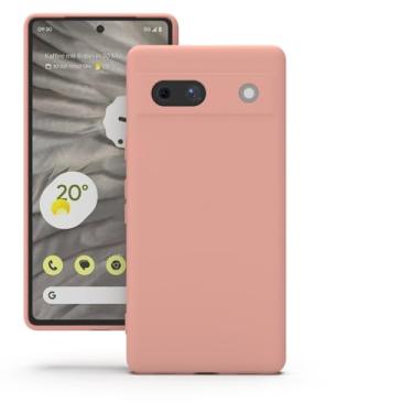 Imagem de YATWIN Capa de silicone para Google Pixel 7A, capa de telefone de toque suave para Google Pixel 7A - rosa