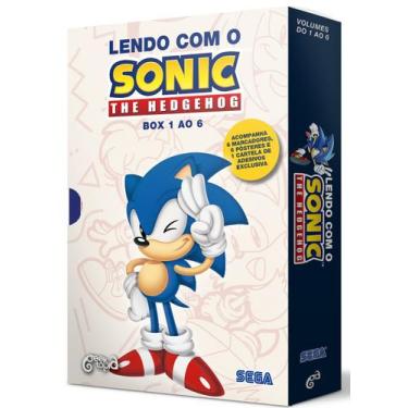 Imagem de Livro - BOX: LENDO COM O SONIC  THE HEDGEHOG (vol. 1 ao 6)