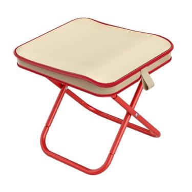 Imagem de menolana Campo de camping dobrável assento, Vermelho