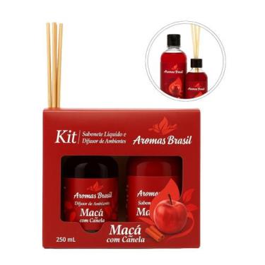 Imagem de Kit 2un Difusor + Sabonete 250ml Kit Lavabo Completo - arts, Maça e Ca