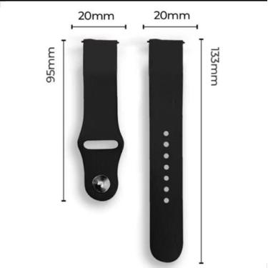 Imagem de Pulseira Para Apple Watch Silicone - Swatch, Preto, 45