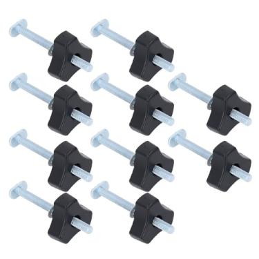 Imagem de Kit de Botões de Trilho T de Aço Inoxidável para Fixação de Acessórios de Marcenaria Conjunto de Parafuso e Porca M8x100mm