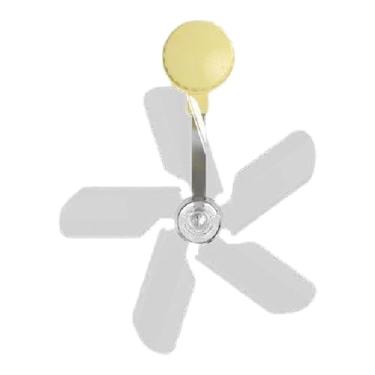 Imagem de Generic Direção de vento do defletor do vento ar condicionado defletor amplo Anti -Blowing Women Women Air Condicioning Guide Fan for Home, Amarelo 1pcs