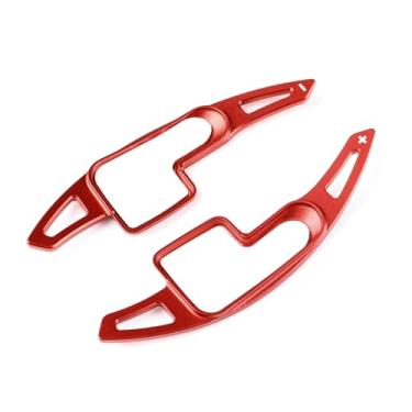 Imagem de KUNGKIC Para Mini Countryman U25 Mini Cooper S F65 F66 Liga de Alumínio Volante Paddle Shift DSG Extensões Decoração Acessórios Interiores 2 PCS (Vermelho)