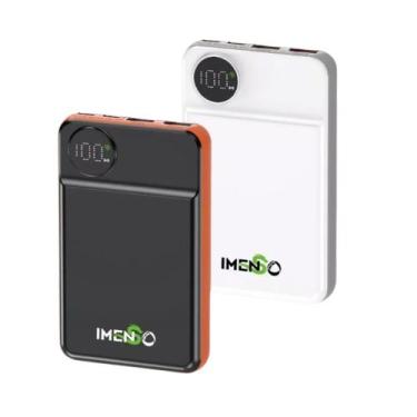 Imagem de Carregador Portátil Power Bank Imenso Slim 10000mAh PD 22.5W, PRETO