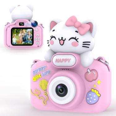 Imagem de Câmera infantil para meninos e meninas de 3 a 10 anos, câmera digital infantil 1080p com cartão micro SD de 16 GB, para crianças em feriados