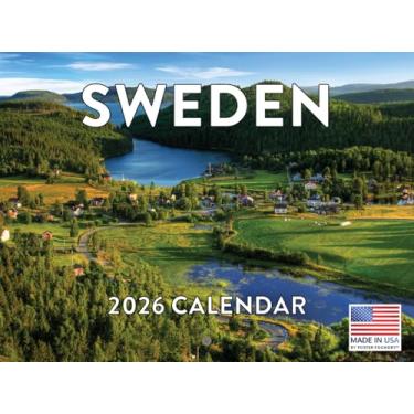 Imagem de Calendário Suécia 2026 de parede mensal