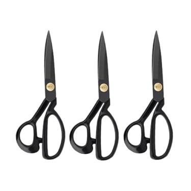 Imagem de Kit Com 3 Tesouras Costura Reforçada Profissional Alfaiate 9 (titanium) Tam:09 Cor:310 - NYBC Fabricada Em Titânio Premium E Aço Alemão, Esta Tesoura Oferece Precisão Incomparável