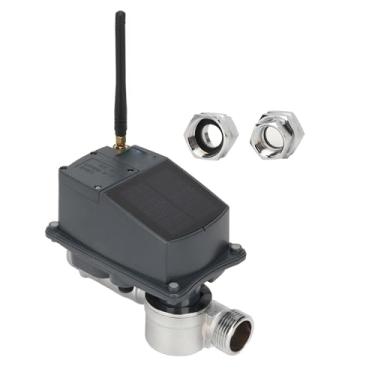 Imagem de Solar Smart Garden Timer de água sem fio 4G Controle de aplicativo IP66 Controlador de irrigação Abertura da válvula ajustável Atualizações em tempo real para gramados e jardins