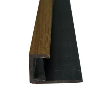 Imagem de Perfil Tubular Final Tipo U Cedro para Parede Leve 270cm Formaco Decor