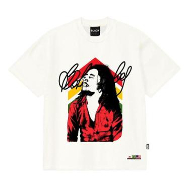 Imagem de Malhão Exclusivo Black Nine Bob Marley Rasta- Off White - B91242, G, O