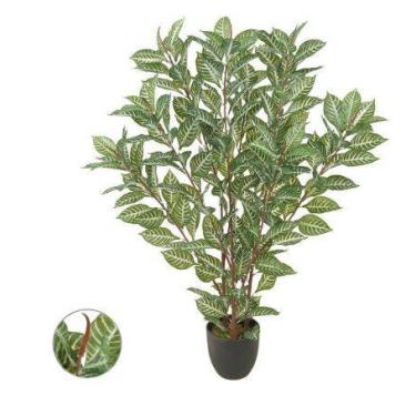 Imagem de Planta Árvore Artificial Afelandra Real Toque Verde Creme 1,15m - FLOR