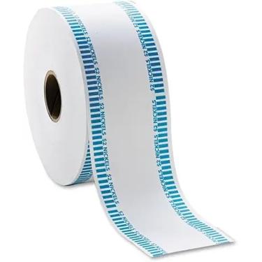 Imagem de Huron Rolo de envoltório automático de moedas de níquel, rolo de 2 dólares azul (1 rolo, 2000 embalagens)