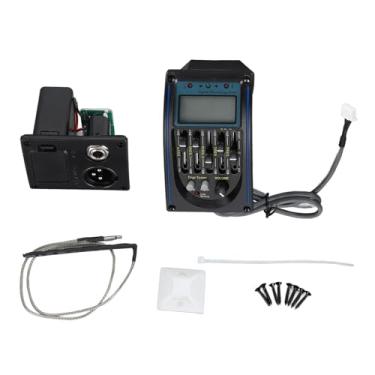 Imagem de Guitar Guitar 5 Banda Equalizador Pré -amplificador com picape piezo e de equmocontros de ajuste cromático para guitarras elétricas acústicas componentes eletrônicos plásticos
