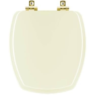Imagem de Assento Sanitário Soft Close Thema Biscuit Para Vaso Incepa Com Ferragem Dourada