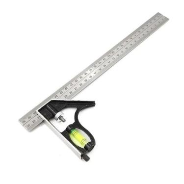 Imagem de Esquadro Combinado Com Nível e Régua 30cm 12" - Pentech