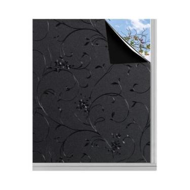 Imagem de Película De Janela Estática Blackout 100% Bloqueio De Luz Sem Cola Par