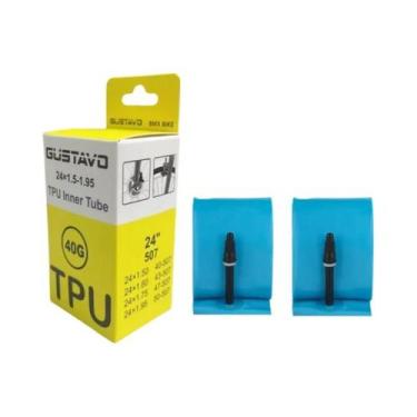 Imagem de Câmara De Ar Para Bicicleta De 24 Polegadas Em TPU Para Pneus BMX MTB 