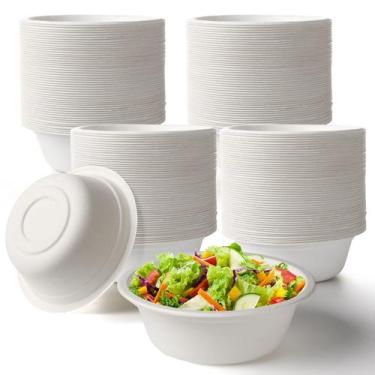 Imagem de Taças de papel descartáveis Potchen 350 ml brancas, pacote com 300