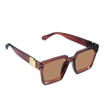 Imagem de Óculos De Sol Quadrado Millionarie Masculino Feminino Uv400  Envio Ime