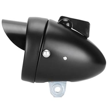 Imagem de Fafeicy Luz Frontal de Bicicleta Vintage, Farol de LED de Bicicleta retrô Com Feixe de 160 ° de Largura para Segurança Noturna, 8x14cm de Ciclismo de Metal Acessórios (Preto)