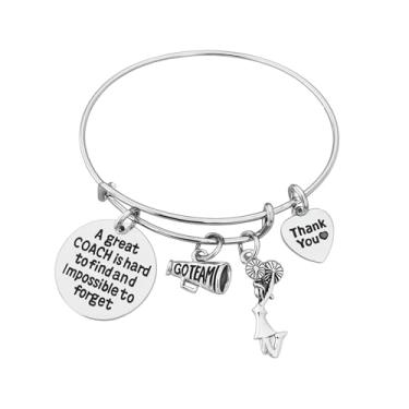 Imagem de Bracelete Sportybella Cheer Coach - Bracelete de líder de torcida é difícil de encontrar, mas impossível, bracelete com bracelete - joia de torcida - de agradecimento para treinadores de torcida