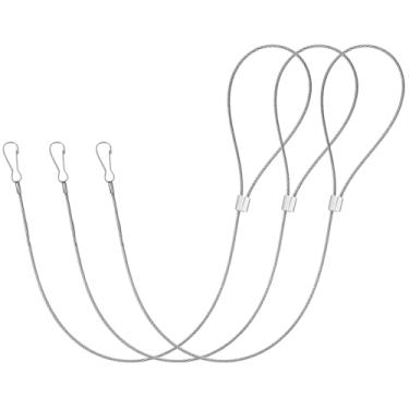 Imagem de Totority Cabos de trava de portão estendido – 3 peças de cordas ajustáveis para trava de portão, trava e abridor de cerca ajuda a proteger portas oscilantes, fácil de abrir/fechar – Serve para jardim