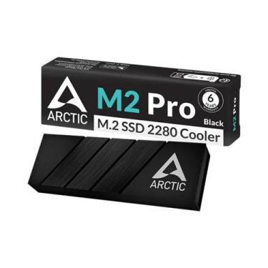 Imagem de Cooler De Dissipador De Calor ARCTIC M2 pro Preto Para SSD M.2 2280 Co