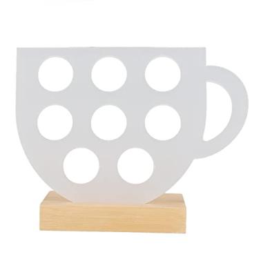 Imagem de Capsule Coffee Stand 8 Hre Capacitor de acrílico POCS PODS STORATE STORETRO COM BASE BAS