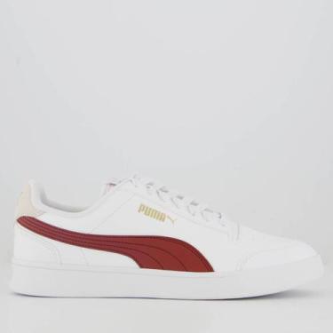 Imagem de Tênis Puma Shuffle Branco e Vermelho, 43