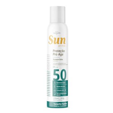 Imagem de Protetor Solar Sun Prime FPS 50 Spray 370ml – Toque Seco, Resistente à Água, Proteção UVA/UVB