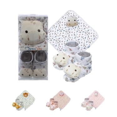 Imagem de Kit Maternidade Enxoval Bebê Naninha E Pantufa Bichinho (DINO)