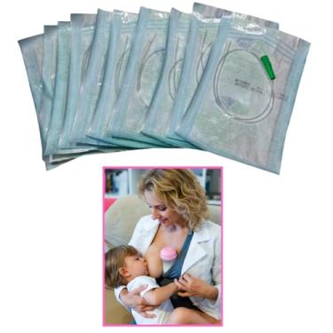 Imagem de Tubo Extensor para Relactação Sonda Tamanho 4 Kit com 10 Unidades Amamentação Bebê