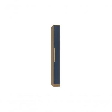 Imagem de Guarda-roupa 1 Porta Kappesberg Adapt Nogueira/azul Profundo 25cm