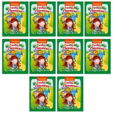 Imagem de Kit 10 Mini Livros Infantis, Contos Clássicos, O Mágico de Oz