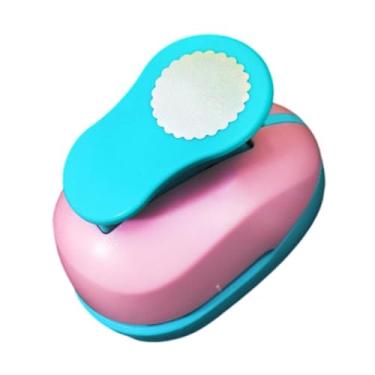 Imagem de Esquirla Carimbos de papel com furador, furador de papel escolar para casa, de para artesanato, de para cartões de felicitações e projetos de cartões, Forma de Círculo