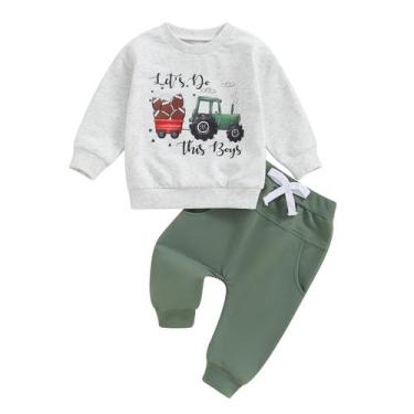 Imagem de Conjunto de roupas Baby Boy Fall, moletom de manga comprida, 18-24M - 