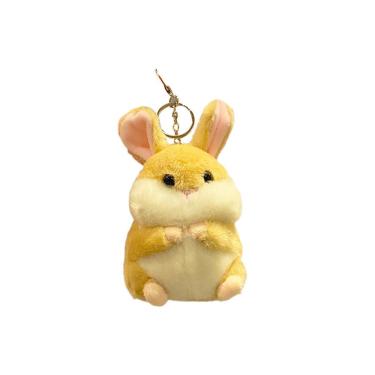 Imagem de Chaveiro de pelúcia Cute Bunny Hamster Soft Fluffy Chaveiro