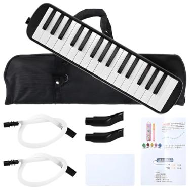Imagem de 32-Key Black Melodica, Portable Air Piano Keyboard With Carry Bag, Perfect For Music Enthusiasts And Beginners