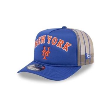 Imagem de BONE NEW ERA 9FORTY A-FRAME SNAPBACK NEW YORK METS MLB AZUL-Masculino
