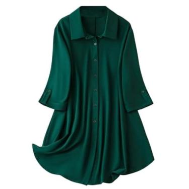 Imagem de Leriya Fashion Feminino LF-WD1099 elegante, férias, relaxante, ocidental, regular, Verde, GG