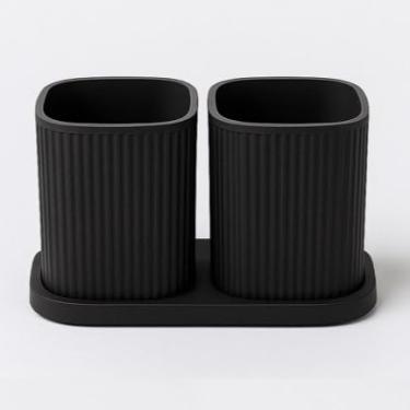 Imagem de Organizador Multiuso maquiagem/escova de dentes - banheiro, Lavanderia, decoração para sua casa(preto)