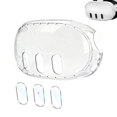 Imagem de Upgraded Lens Protector Cover for Meta Quest 3, Plastic Hard Protective Shell Cover for Oculus Quest 3, Accessories for Quest 3 - Frosted Clear