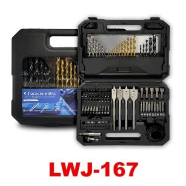 Imagem de Kit Maleta Brocas Chaves e Bits Parafusadeira - Luatek