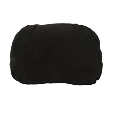 Imagem de Tbest Almofada de Apoio de Cabeça Almofada de Apoio de Pescoço Design Ergonômico Assento de Carro Macio e Confortável para Motoristas e Passageiros Modelo 3 Y Poliéster Algodão (Preta)