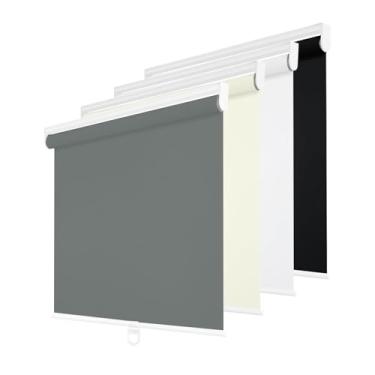 Imagem de Changshade Persianas blackout sem fio para janelas internas, persiana de rolo com proteção UV e persianas térmicas para casa e escritório (69,8 cm L x 183 cm A, cinza)