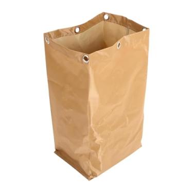 Imagem de Fxzqgnh Saco para Carrinho de Limpeza, Saco para Carrinho de Limpeza, Carrinho Doméstico de Alta Capacidade, Tecido Oxford, Lata de Lixo para Prédio de Escrit, Cáqui, Tamanho real