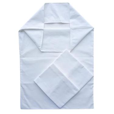 Imagem de Kit Fronha Profissional Hospital Clinica Hotel Pousada Licitação Algodão Resistente Macia Com Aba (2 fronhas)