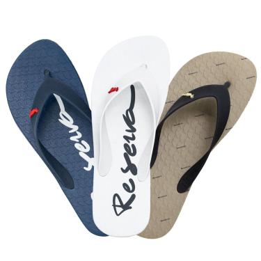 Imagem de Kit 3 Chinelos Masculino Reserva Go RSV Confortável Premium Original 750040648 Cor:;Tamanho:43-44-Masculino