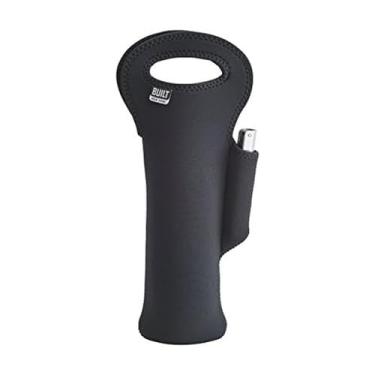Imagem de BUILT Sacola de vinho com saca-rolhas de arco, preta